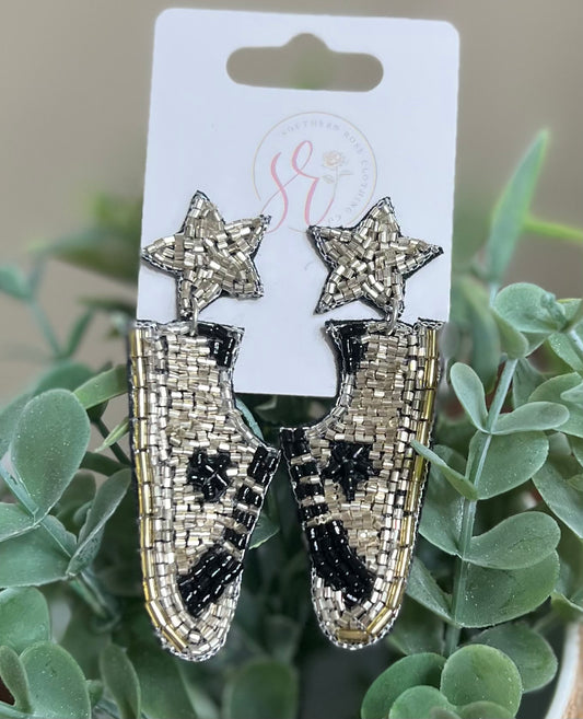 Sneaker Beaded Earrings